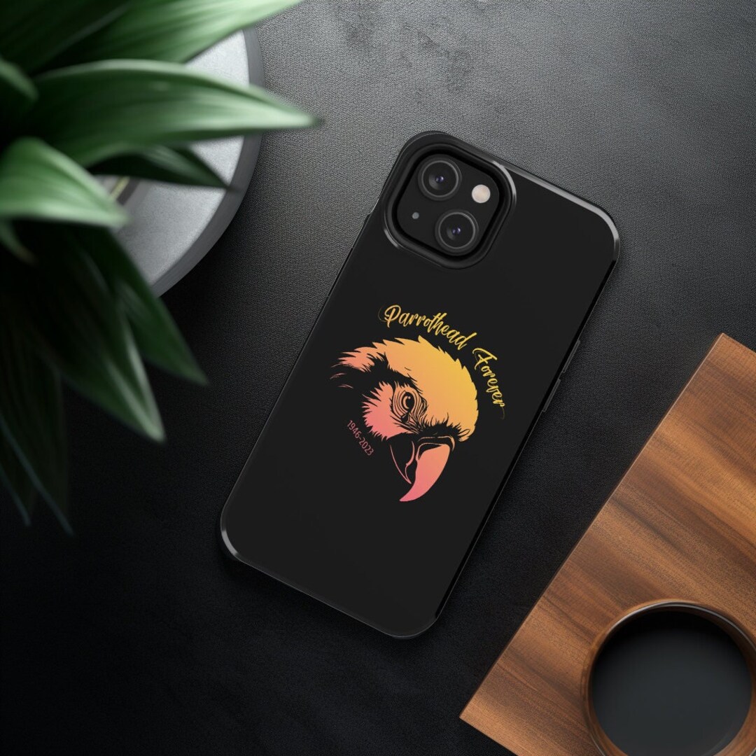 Jimmy Buffett Tribute iPhone Case Parrot With Teardrop for Parrotheads  Gift Jimmy Buffett Tribute Rip Margaritaville Phone Case