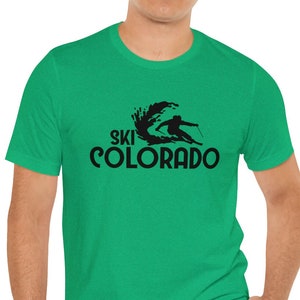 Ski Colorado T-Shirt. Snow Skiing Shirt. Skier Gift Apparel. Rocky Mountain Gear. 970 Snowboarding. Ski Trip Tee. CO Spring Break.