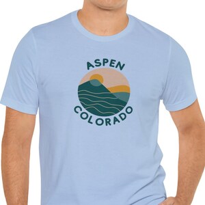 Aspen Colorado T-Shirt. Rocky Mountain Shirt. Ski Trip Gift Apparel. CO 970 Tee. Snowboarding Gear. Hiking. Camping. Spring Break.