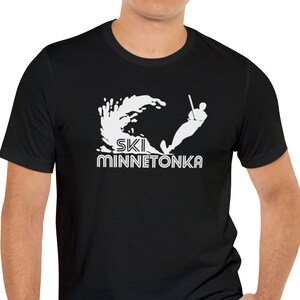 Lake Minnetonka Water Skiing T-Shirt. Minnesota Waterski Shirt. 612 Boating Apparel. Wakeboarding Gear. Twin Cities Surfing Gift.