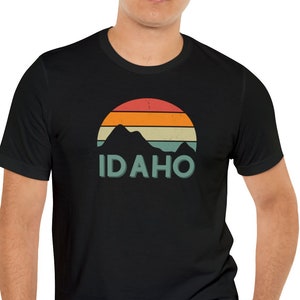 Boise Idaho Id T Shirt Vintage Hiking Mountains Tee Boise Idaho Id T Shirt Vintage Hiking Mountains Tee