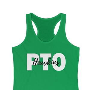 Custom PTO Tank Top. Women&#39;s PTA Mom. Elementary School Parent Teacher Organization Association. Your School Here.