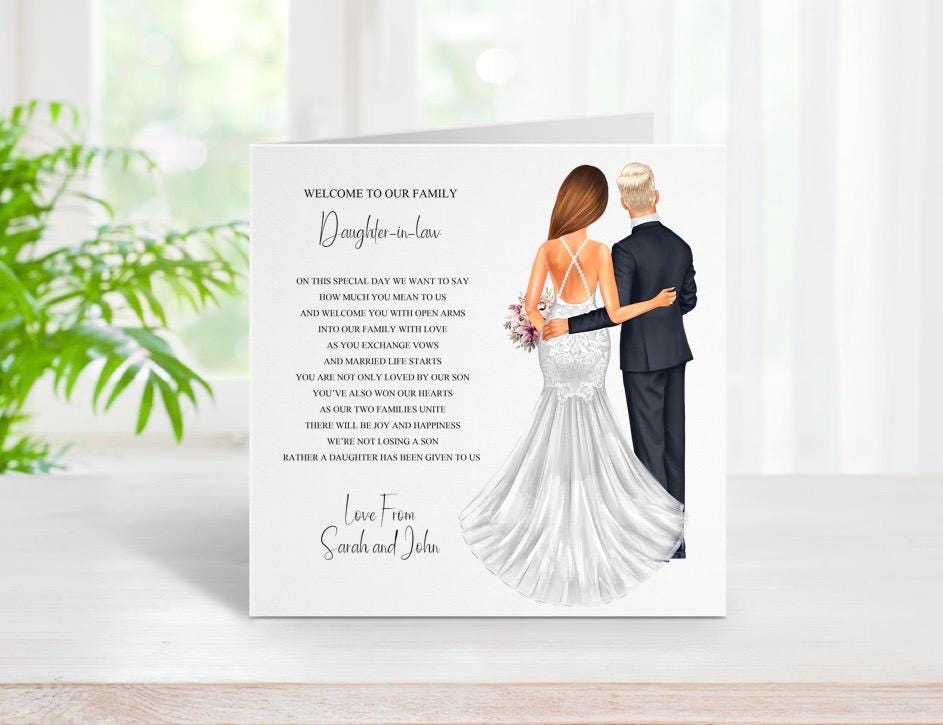 Son Daughter in Law Wedding Card Son Daughter in Law Wedding Card