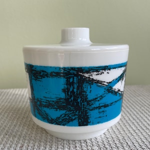 Kingston Plastics storage pot with lid.