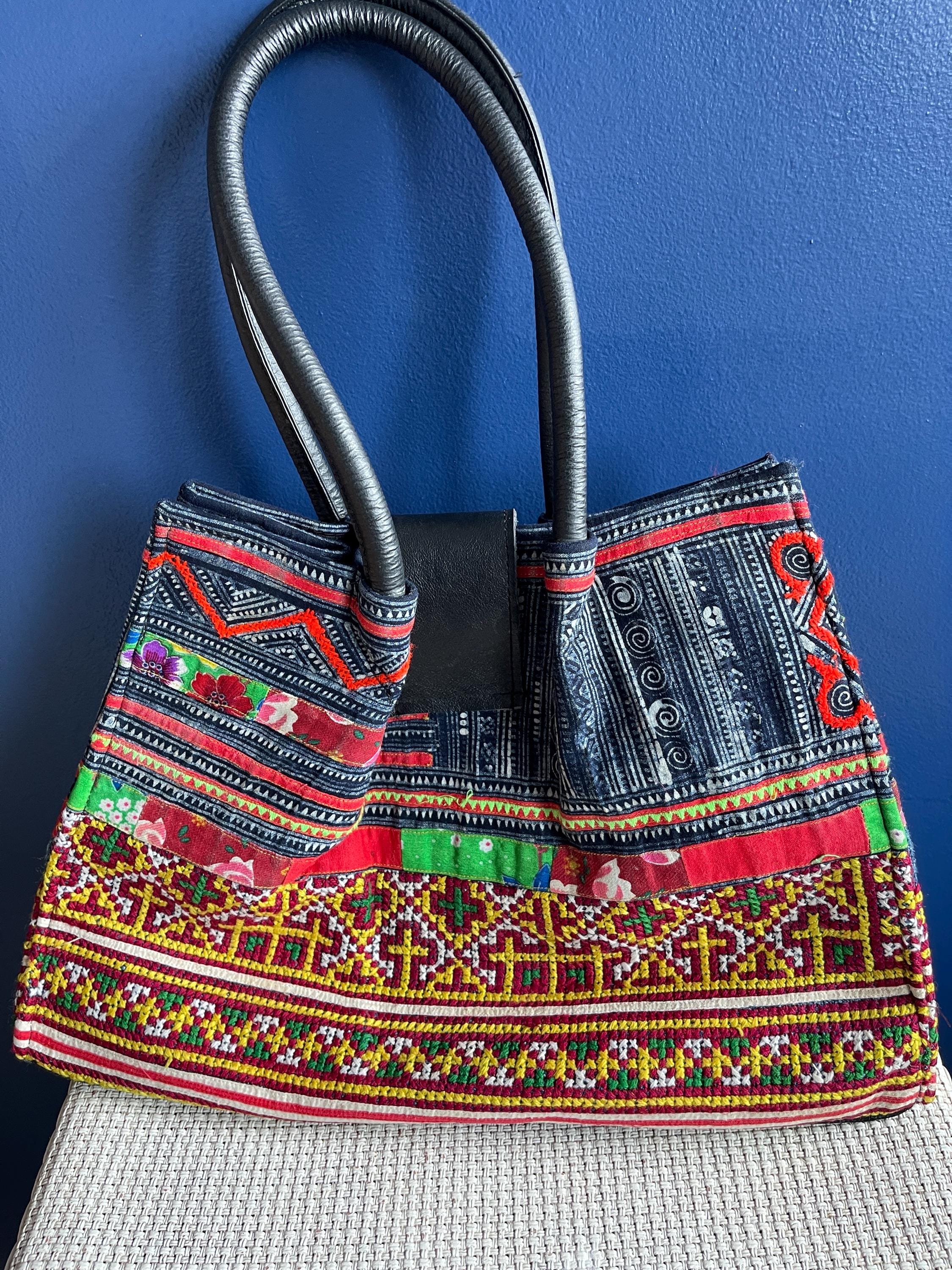 Tribal Vietnamese Handbag. Hmong Sapa Bag. Handmade in Vietnam. - Etsy