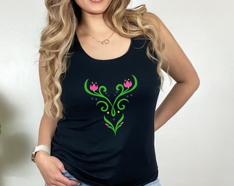 Anna tank top, Princess running tank top, Princess run shirt, Anna running shirt, Anna costume shirt, Anna Coronation Day Racerback Tank