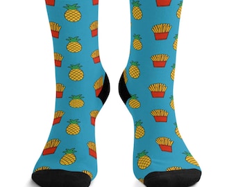 Best Friend IVF Socks, Ivf Fry Socks, Pineapple and Fries Iui Socks | Ivf Transfer Day Socks, Positive Fries