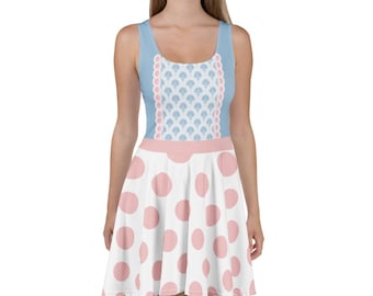 Bo Peep Bounding Dress, Bo Peep Halloween Party Costume, Bo Peep Cosplay