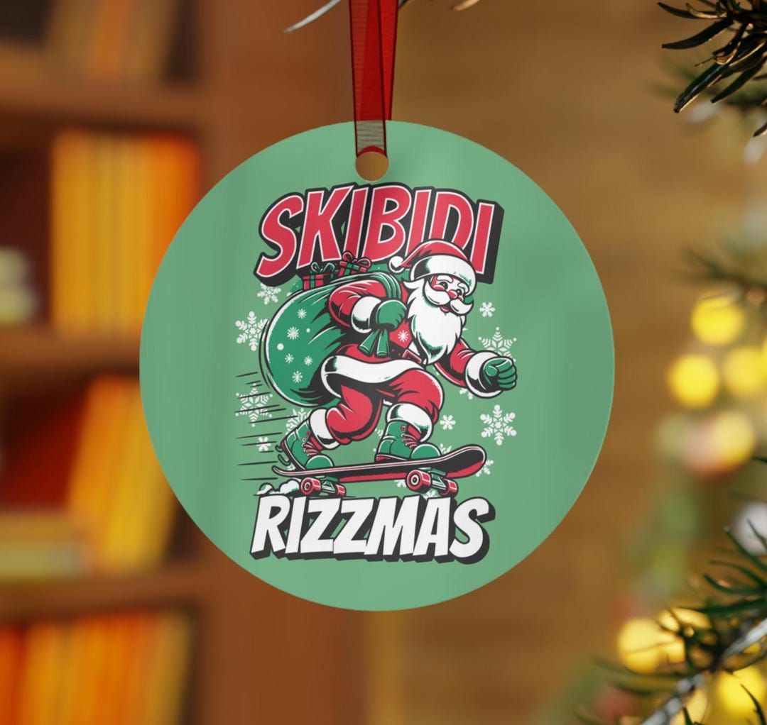 Milenial Rizz Skibidi Rizzmas Ornament, Gen Z Ornament, Gag Gift, Teen Boy Ornament ...