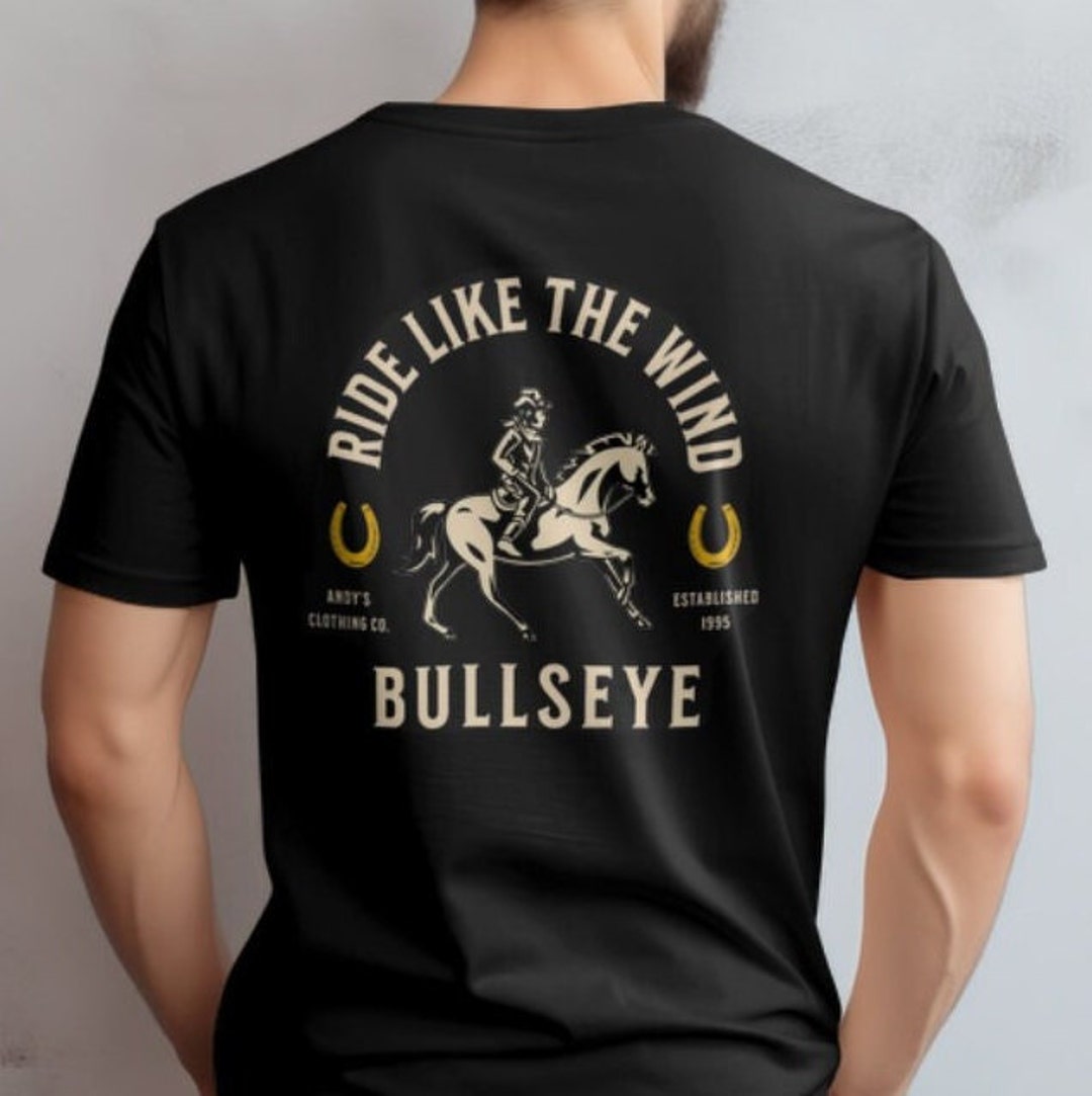 Ride Like the Wind Bullseye Shirt, Mens Toy Story Inspired Shirt