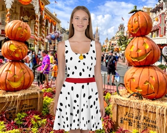 Dalmation Dog Costume Dress, Dog Halloween Costume For Women, Bounding Costume