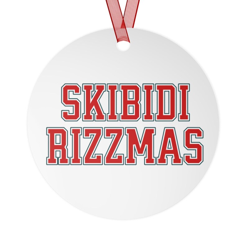 The Word Rizzmas Skibidi Rizzmas Ornament, Funny Meme Ornament, Rizzmas Ornament, Merry ...