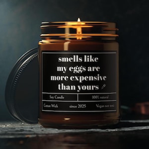 Vela de regalo para FIV: huele como si mis óvulos fueran más caros que los tuyos. Regalo para el día de la transferencia: un regalo esperanzador para la FIV.