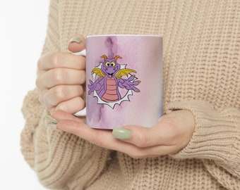 Figment coffee mug, epcot figment mug, figment mug, purple dragon figment mug, figment Ceramic Mug 11oz, figment teacup