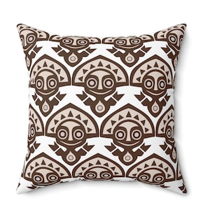 Polynesian Resort Spun Polyester Square Pillow, Polynesian village decor, Polynesian resort pillow, Polynesian resort art