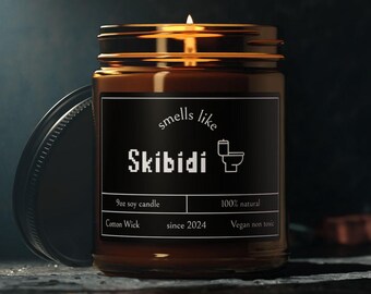 Smells like Skibidi Candle, Toilet Candle, Smells like toilet candle, Gamer Gift, Teen Gift, Gag gift, Funny Meme Candle, skibiti toilet