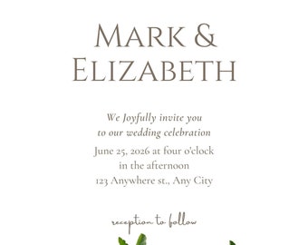 Custom Wedding Invitations