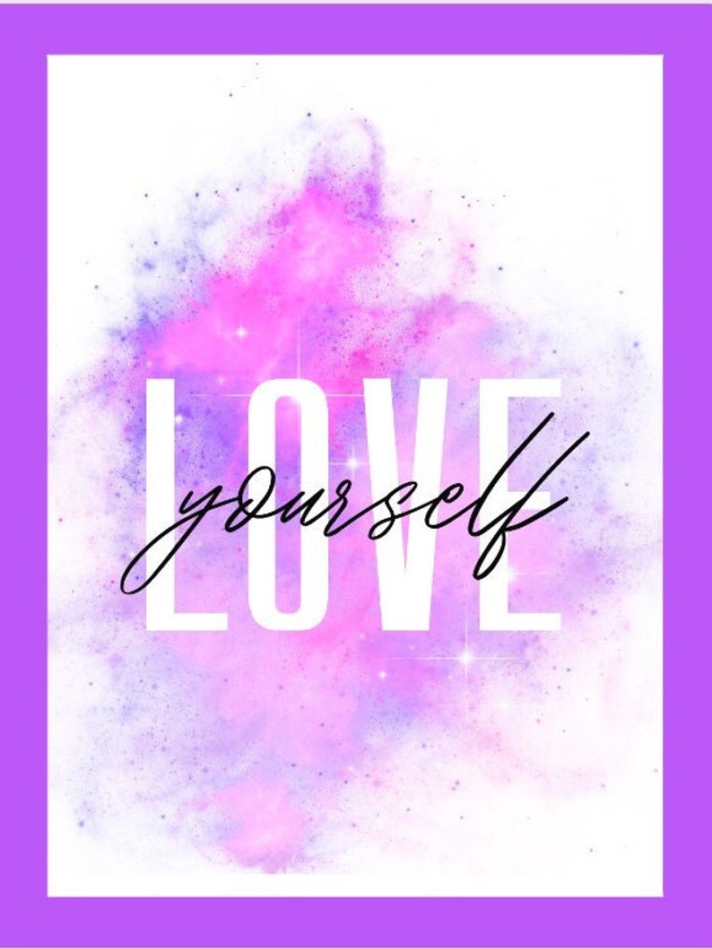 Inspirational Printable, Love Yourself, Wall Art - Etsy
