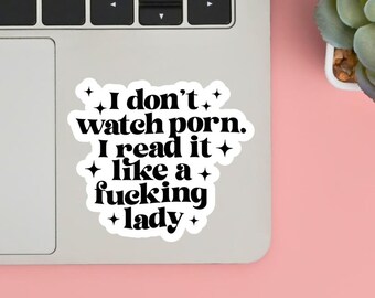 I Lies es wie eine Lady holografische vinyle würzige schmutzige Aufkleber Kindle Booktok, literarische merch, bookstagram dark Romanze schmutz Aufkleber