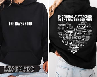 Lizenzierte Ravenhood Series Zitat Collage Bekleidung, Kate Stewart Merch, emotional verbunden mit den Ravenhood Men, Dominic, Sean, Tobias, Tyler