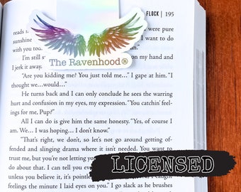 LICENSED Ravenhood Trilogy Merch, Holographic Magnetic Bookmark, Reading Accessory, Bookish Merch, Bookstagram Dark Romance, Flock, Exodus