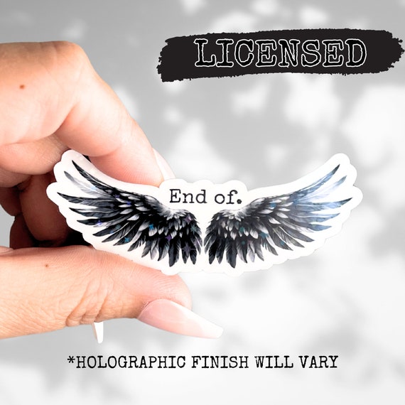 LICENSED Ravenhood trilogy holographic vinyl smut stickers, kindle booktok sticker, bookish merch, bookstagram dark romance, Flock, Exodus