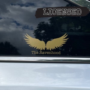 Mercancía con licencia de la trilogía Ravenhood, calcomanía de vinilo para auto, calcomanía para Kindle Booktok, mercancía literaria, novela romántica oscura de Bookstagram, Flock, Exodus, Finish Line