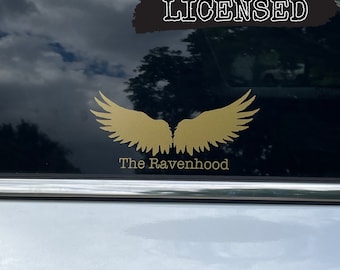 LICENSED Ravenhood trilogy merch, vinyl car decal, kindle booktok decal, bookish merch, bookstagram dark romance, Flock, Exodus, Finish Line