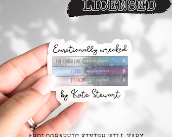LICENSED Ravenhood trilogy holographic vinyl smut stickers, kindle booktok sticker, bookish merch, bookstagram dark romance, Flock, Exodus