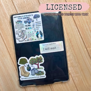 Pegatinas holográficas de vinilo Ravenhood Legacy con licencia, pegatinas para Kindle Booktok, merchandising literario, novela romántica oscura de Bookstagram, Flock, Exodus