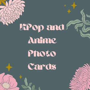 Aanpasbare Kpop- en Anime-fotokaarten - ook sticker - aangepaste animekaart, aangepaste kpop-kaart, k-pop-kaartcollectie, anime-fan, k-pop-fan