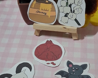 Conjunto de adesivos de oferenda divina – Presentes compactos para altar dedicados à deusa grega Perséfone.