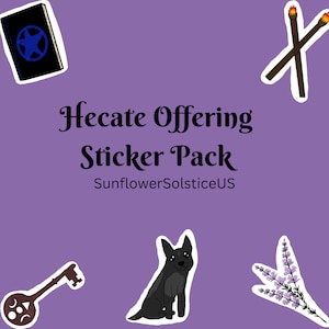 Greek Goddess Hekate Offering Sticker Pack | Deity Offering | Deity stickers | Sticker Pack | Deity Worship | Deity Work | Hekate sticker