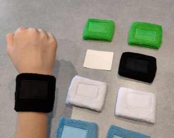 Sweatband printed with initials or names