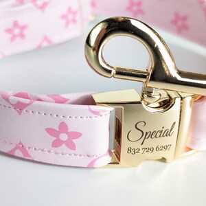 Louis vuitton dog collar etsy cheap