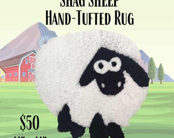 Hand-Tufted Shag Sheep Rug