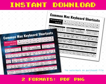 Apple Mac Keyboard Shortcuts Cheat Sheet for MacBook, iMac - pdf and png - apple mac cheat sheet