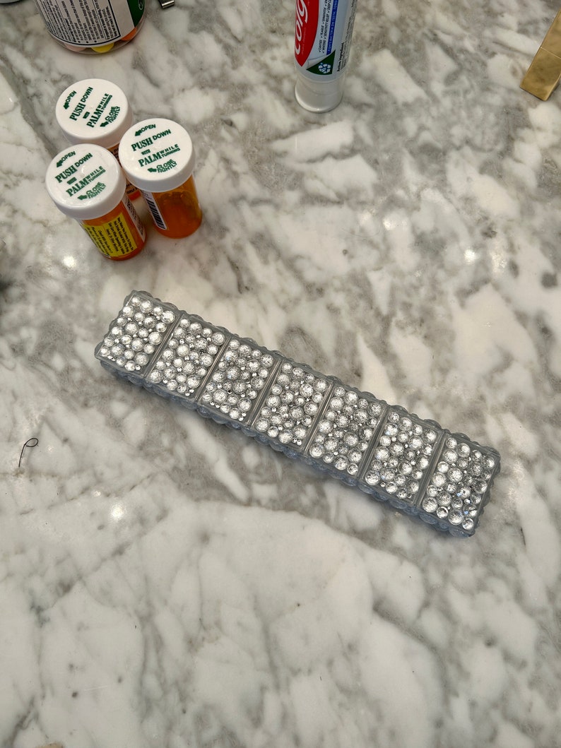 Bejeweled Days of the Week Pill Box Etsy