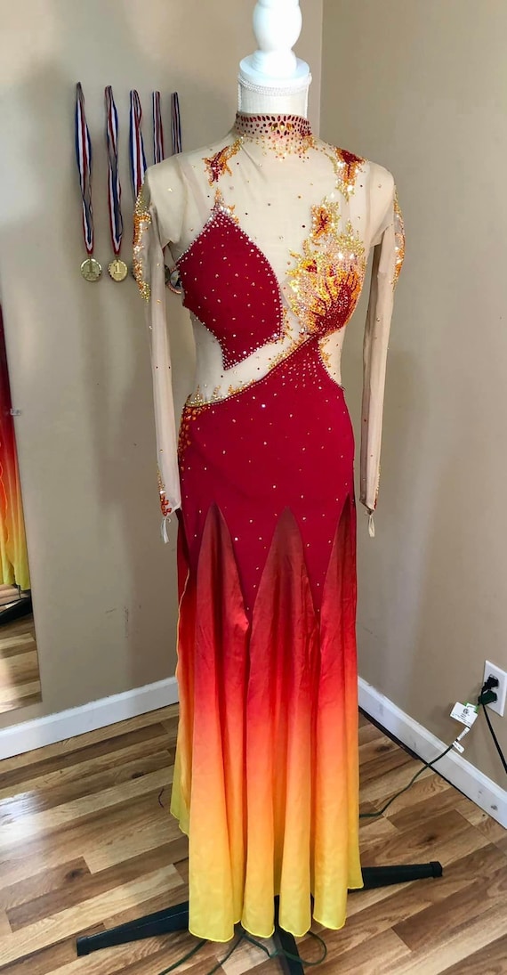 red ballroom dresses Vivid Valentine Red Ballroom Dress