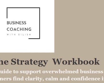 Small Business Strategy Workbook | SWOT Analysis, Goal Setting (PDF Download)