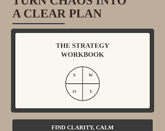 Small Business Strategy Workbook | SWOT, Goal Setting, Action Plan (PDF Download)