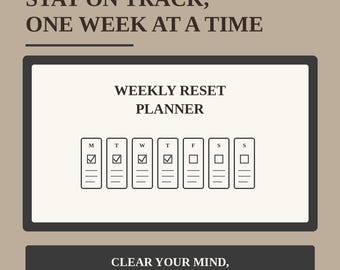 Weekly Reset Planner for Small Business Owners | Business Support (PDF Download)