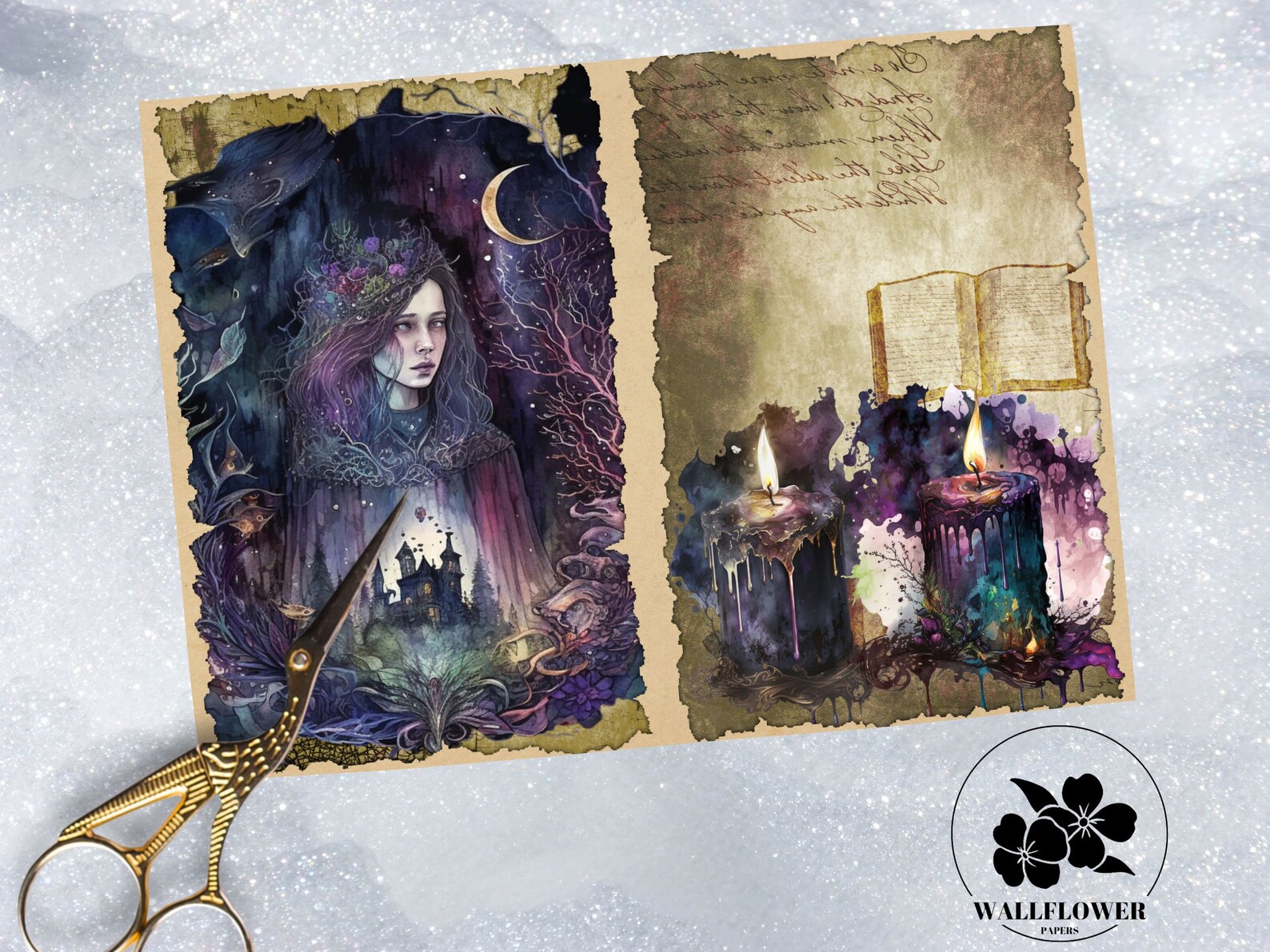 Magic & Witchcraft Junk Journal Pages, Vintage Zodiac Junk Journal Kit ...