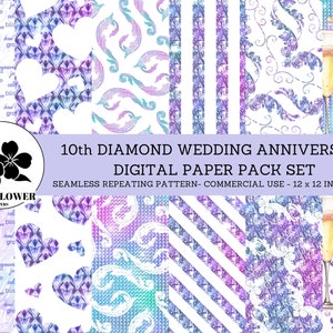 60周年ダイヤモンド結婚記念日シームレスデジタルペーパー、シャンパン、ダイヤモンド、結婚式の背景、商用利用可能なデジタルペーパー