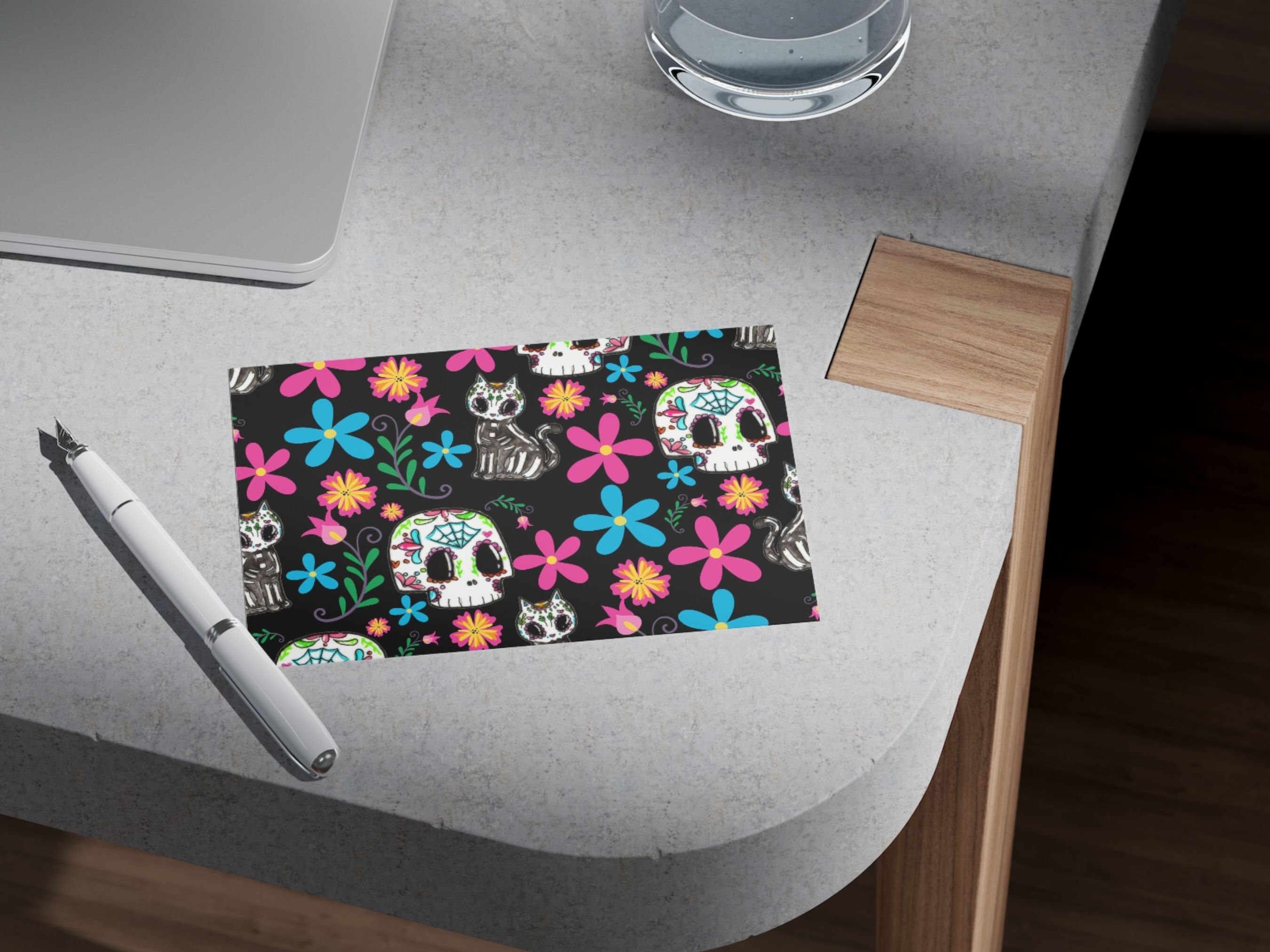 Day of the Dead Seamless Digital Papers, Candles, Guitars and Skulls ...