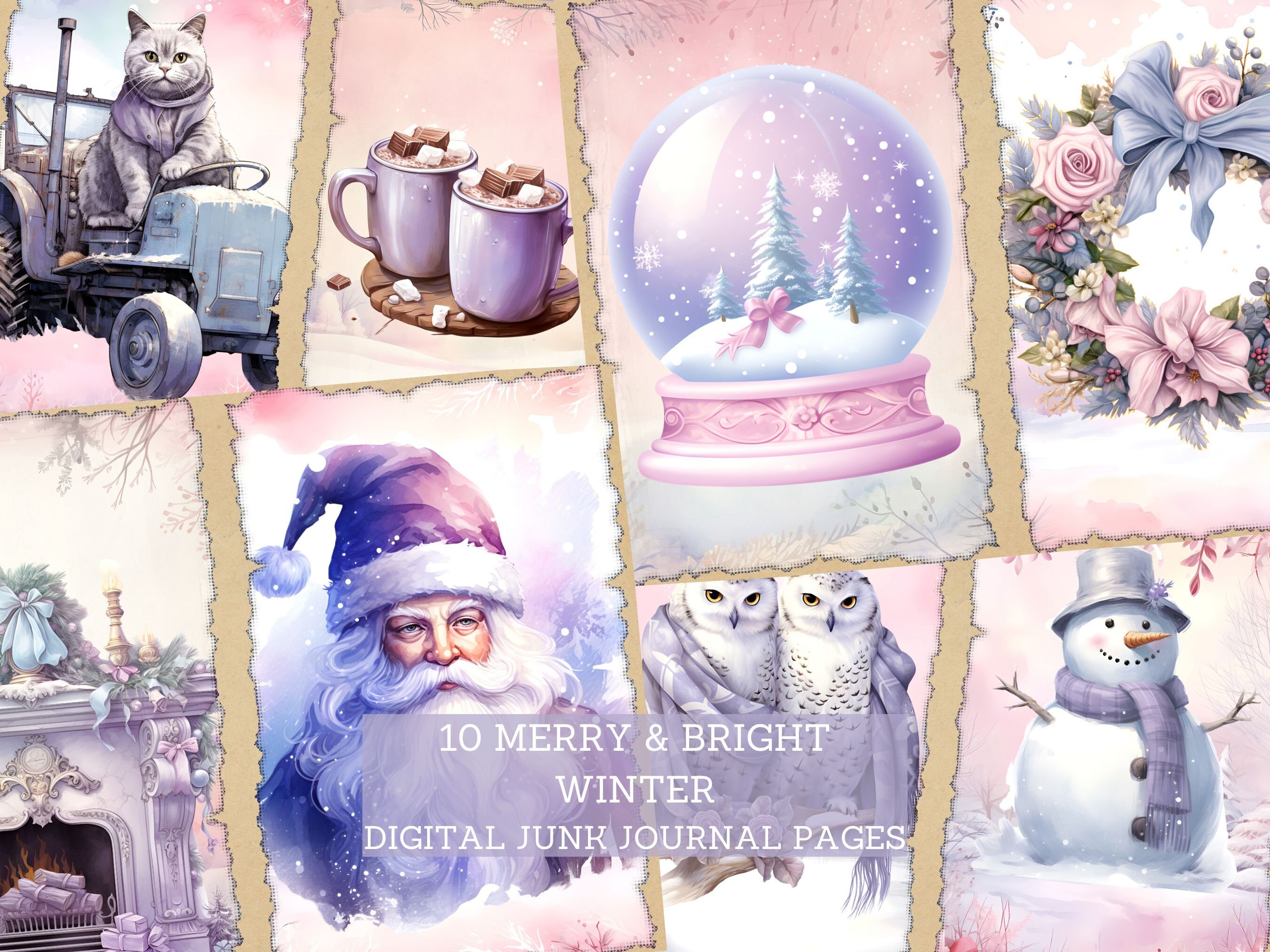 ジャンクジャーナルI クリスマスジャンクジャーナル Merry and Bright