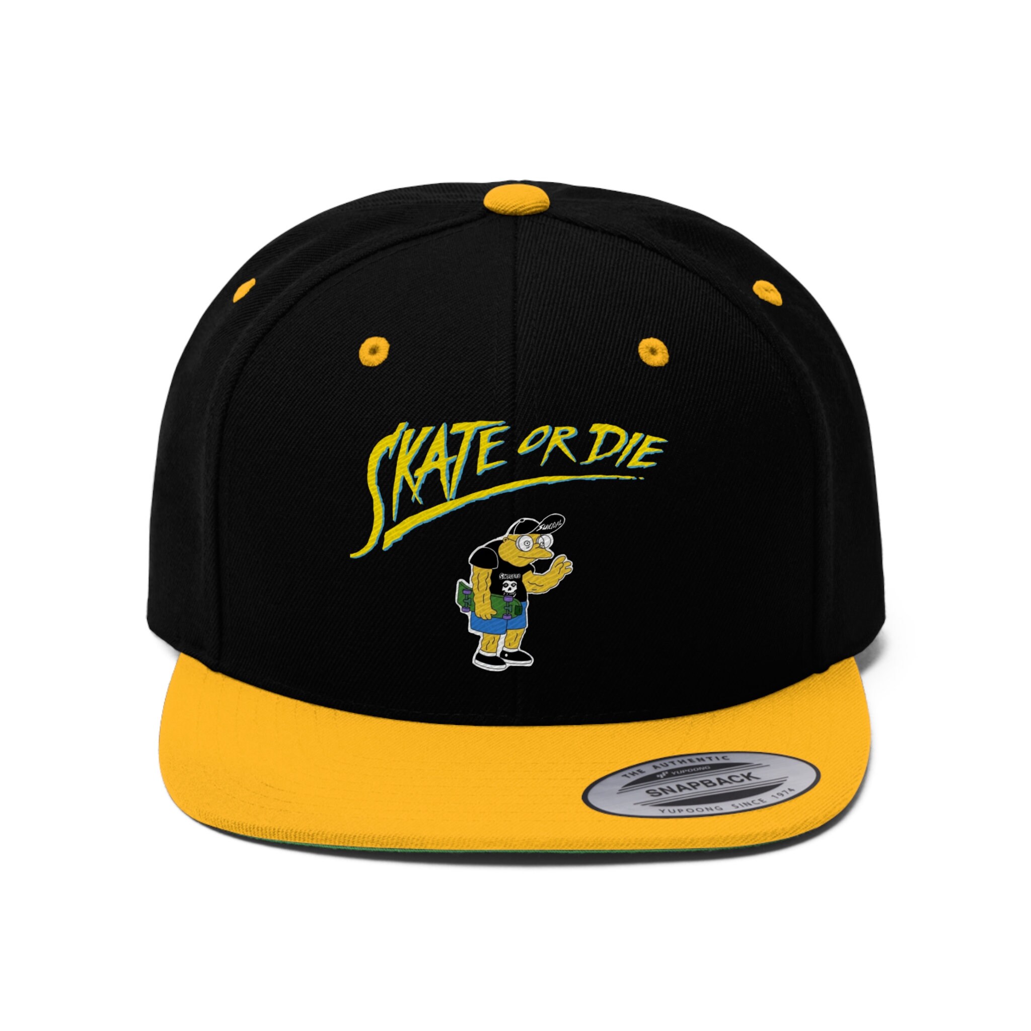 Skate or Die. Bart moleman. Flat Bill Hat