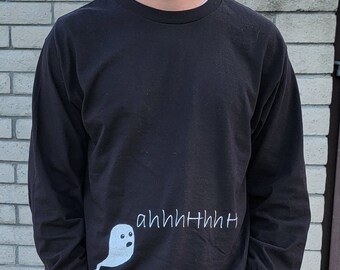 Spooky Ghost Shirt. Funny Halloween shirt. Life is strange