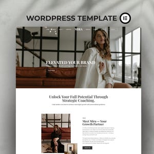 WordPress-thema, Elementor-sjabloon, WooCommerce WordPress, marketingbureau, website voor coaches, WooCommerce, Elementor-websitesjabloon