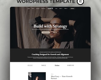 WordPress Theme, Elementor Website Template, Woocommerce Wordpress Themes, Marketing Agency, Coach website, Website, Professional Theme